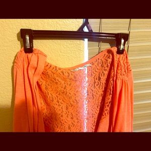 Corral colored over shirt